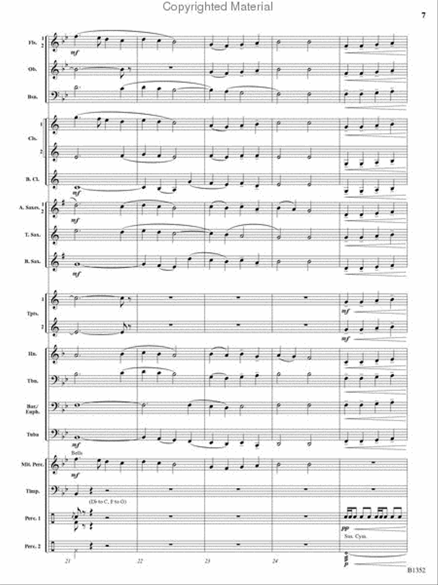 A Christmas Montage Concert Band scores gallery preview page 6