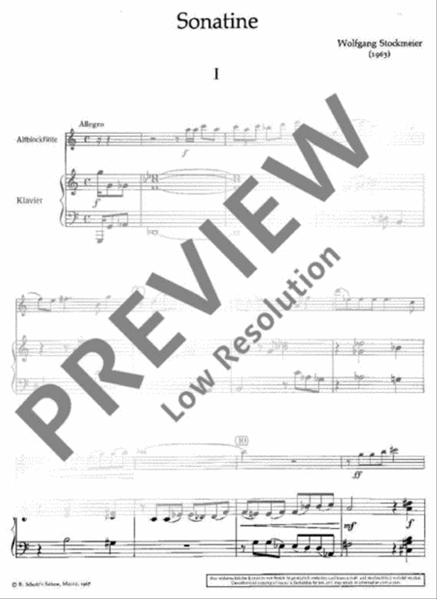 Sonatina Alto Recorder scores gallery preview page 3
