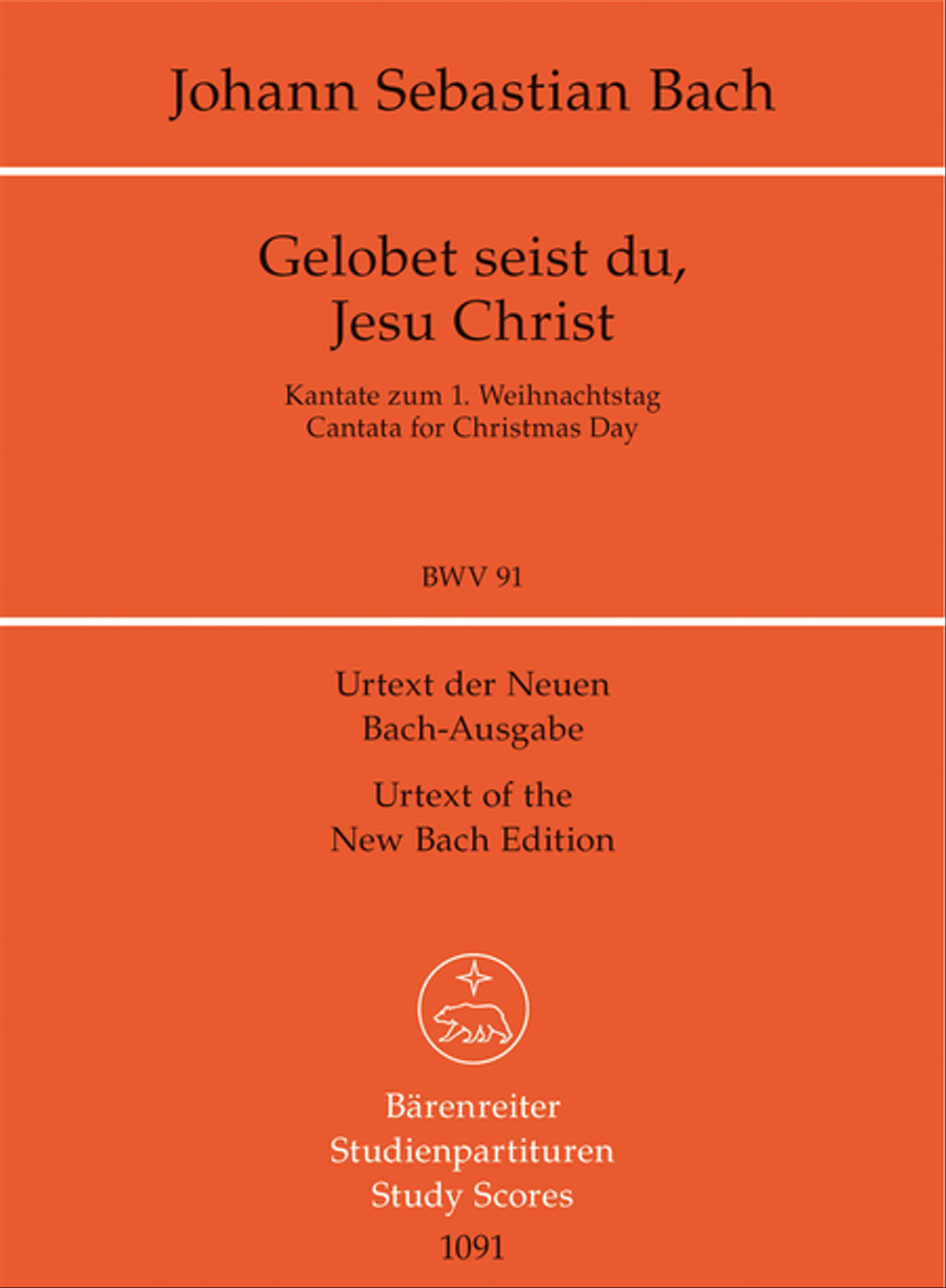 Gelobet seist du, Jesu Christ, BWV 91 4-Part scores gallery preview page 1
