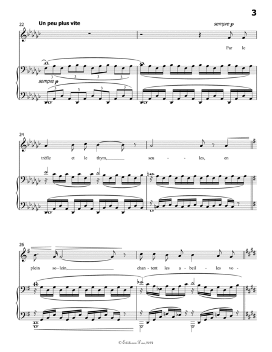 Phidylé, by Henri Duparc, in F Major Voice scores gallery preview page 5