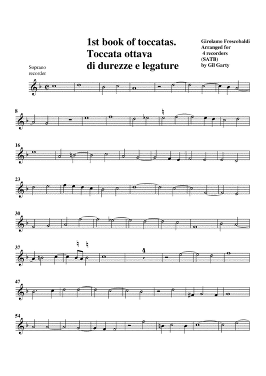Toccata no.8 (book 2) (arrangement for 4 recorders)