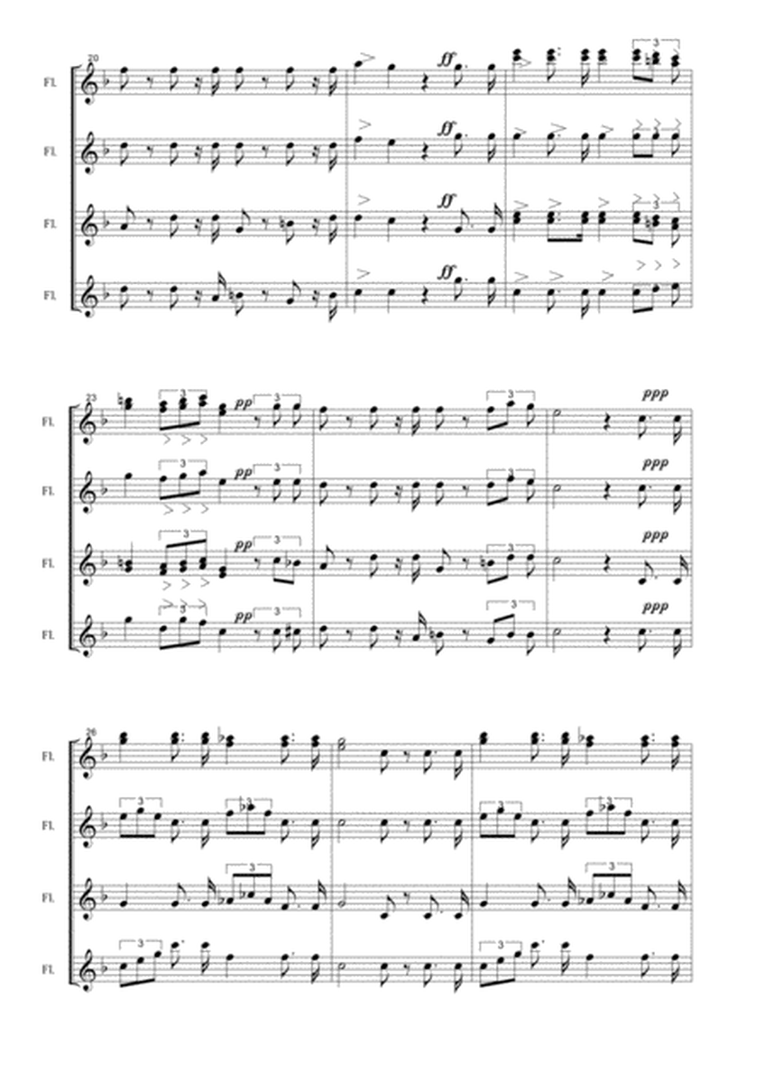 VA' PENSIERO - G.Verdi - From Nabucco - Arr. for Flute Quartet - With parts image number null