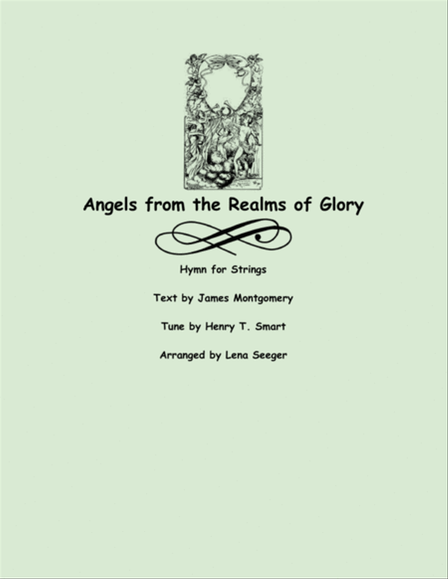 Angels from the Realms of Glory (three violins and cello) String Quartet scores gallery preview page 1