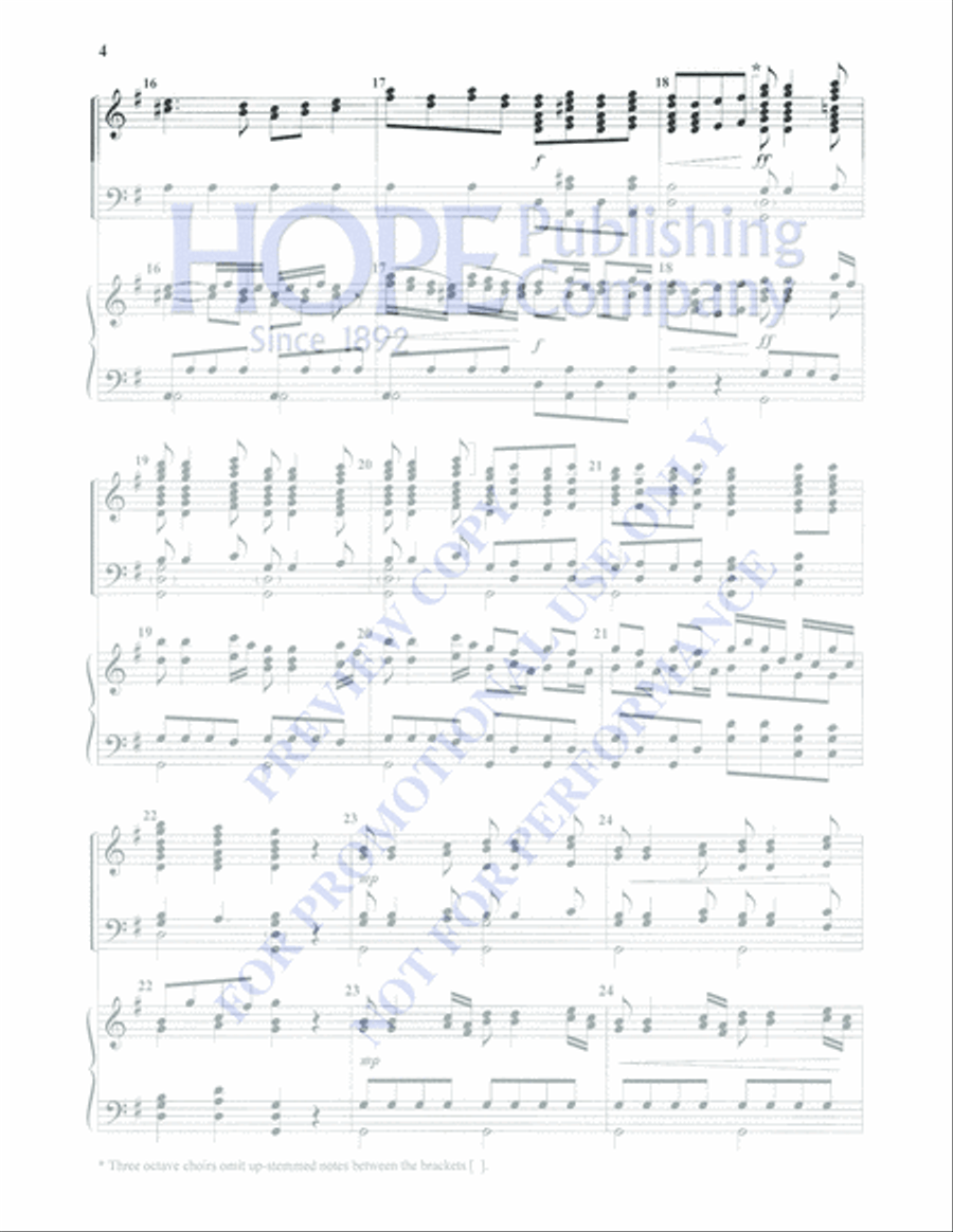 Glory to God in the Highest 4-Octaves scores gallery preview page 4