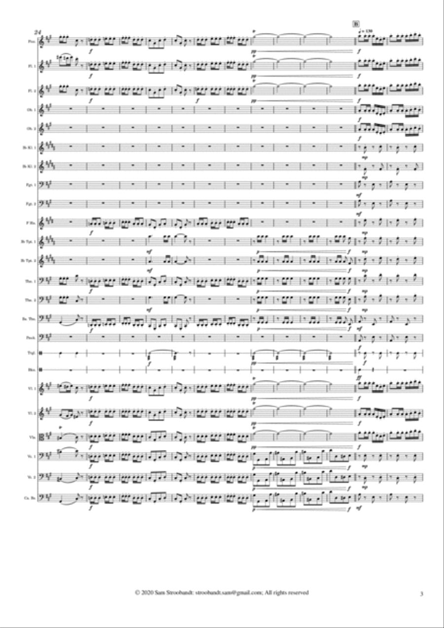Carmen Suite No.1: Les Toréadors Full Orchestra scores gallery preview page 3