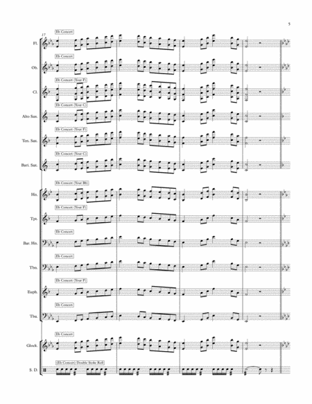 7 Scale Sheet for Concert Band