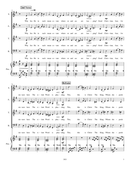 What Child Is This (SATB+ Piano) image number null