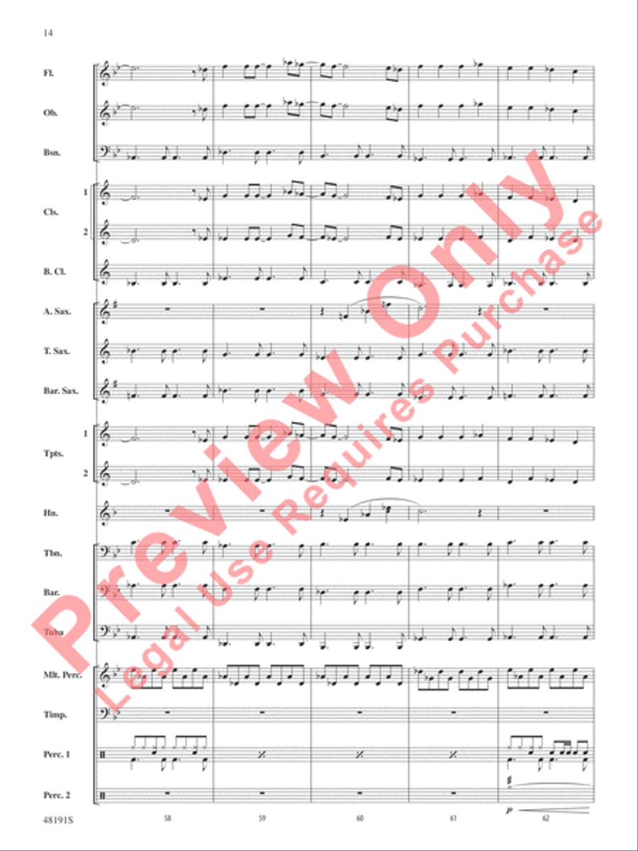 The Never Ending Story Concert Band scores gallery preview page 15