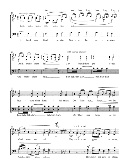 GOD SAVE THE QUEEN [SATB chorus, a cappella] image number null