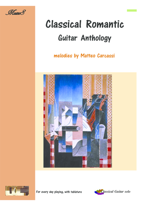 Book cover for Melodies by Matteo Carcassi classical guitar music score