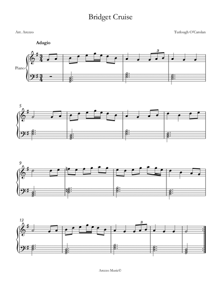 o'carolan bridget cruise easy piano chords sheet music image number null