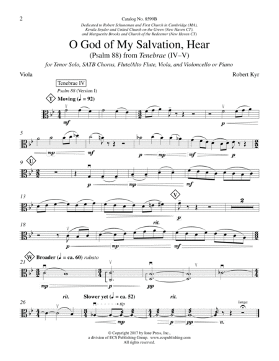 O God of My Salvation, Hear (Psalm 88): from Tenebrae (IV-V) Choir scores gallery preview page 3