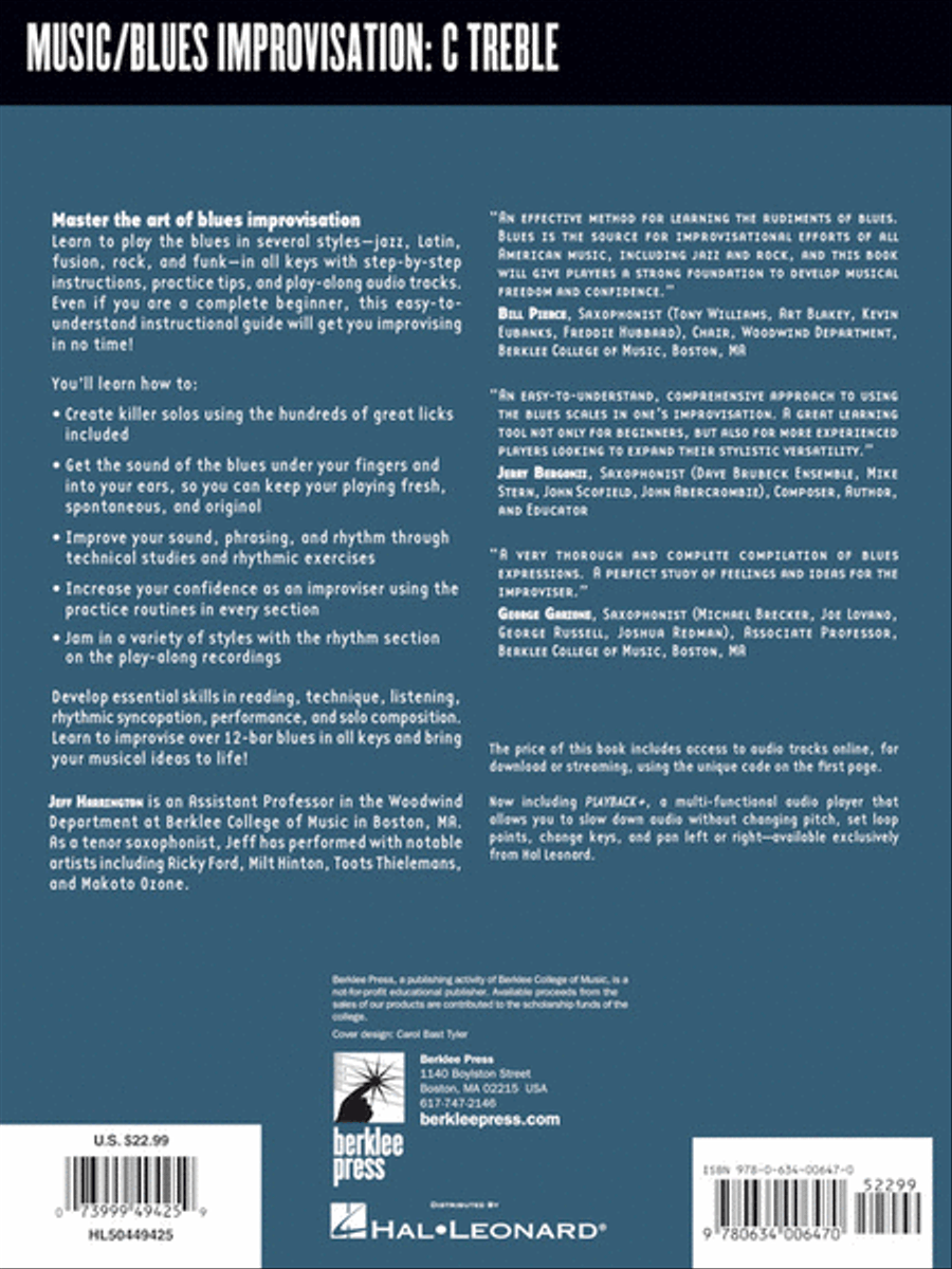 Blues Improvisation Complete C Instrument scores gallery preview page 6