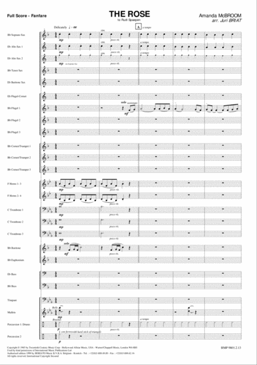 The Rose Fanfare Band scores gallery preview page 2