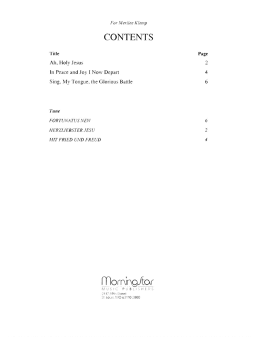 Three Lenten Hymns for Oboe and Organ Oboe scores gallery preview page 2