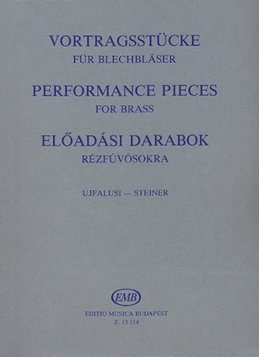 Performance Pieces for Brass