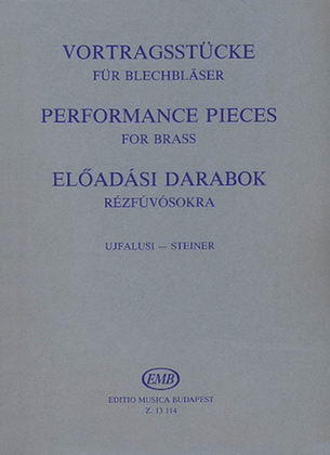 Book cover for Performance Pieces for Brass