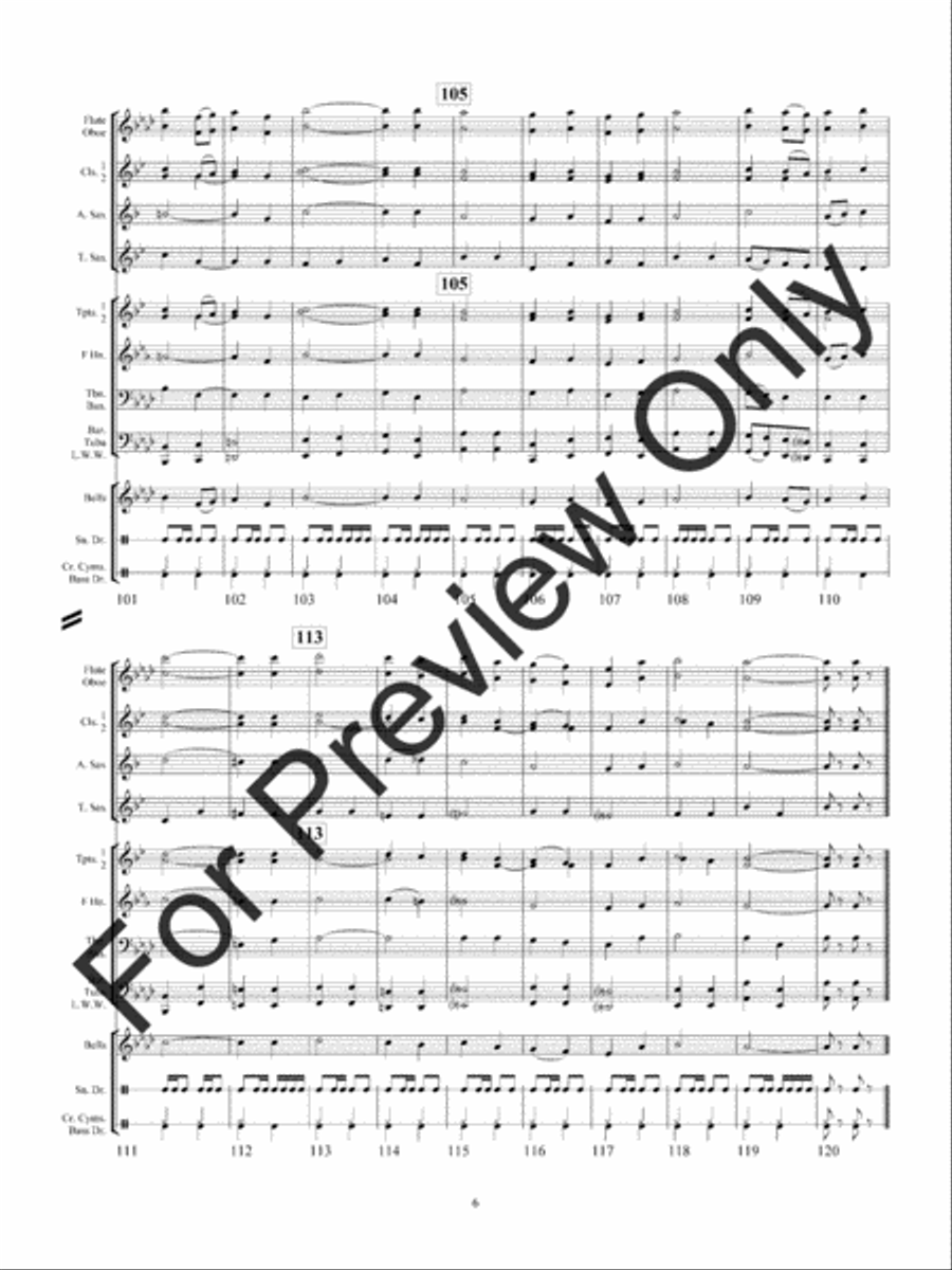 March Of The Royal Guard March Of The Royal Guard Concert Band scores gallery preview page 10