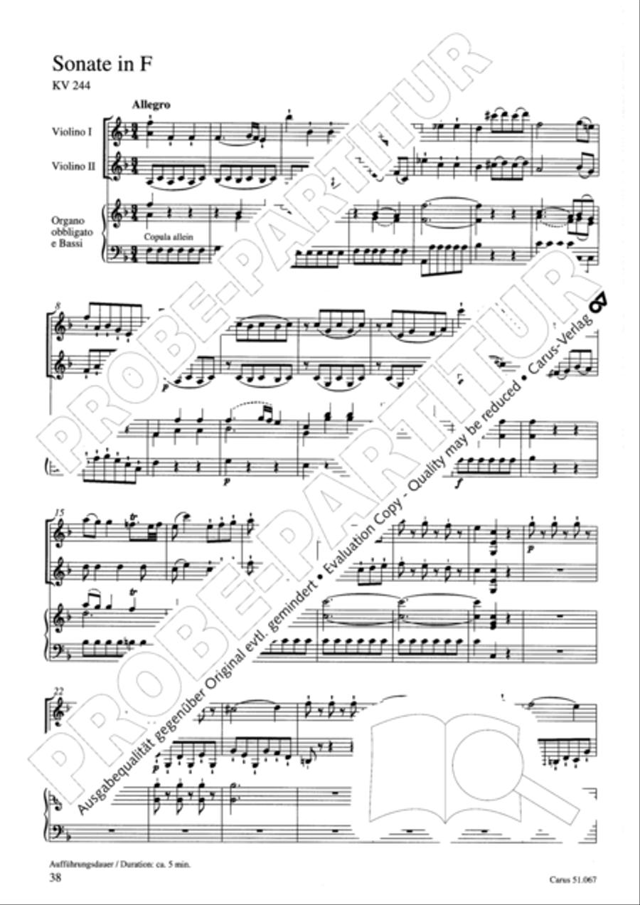 Church Sonatas Church Sonatas Collection / Songbook scores gallery preview page 39