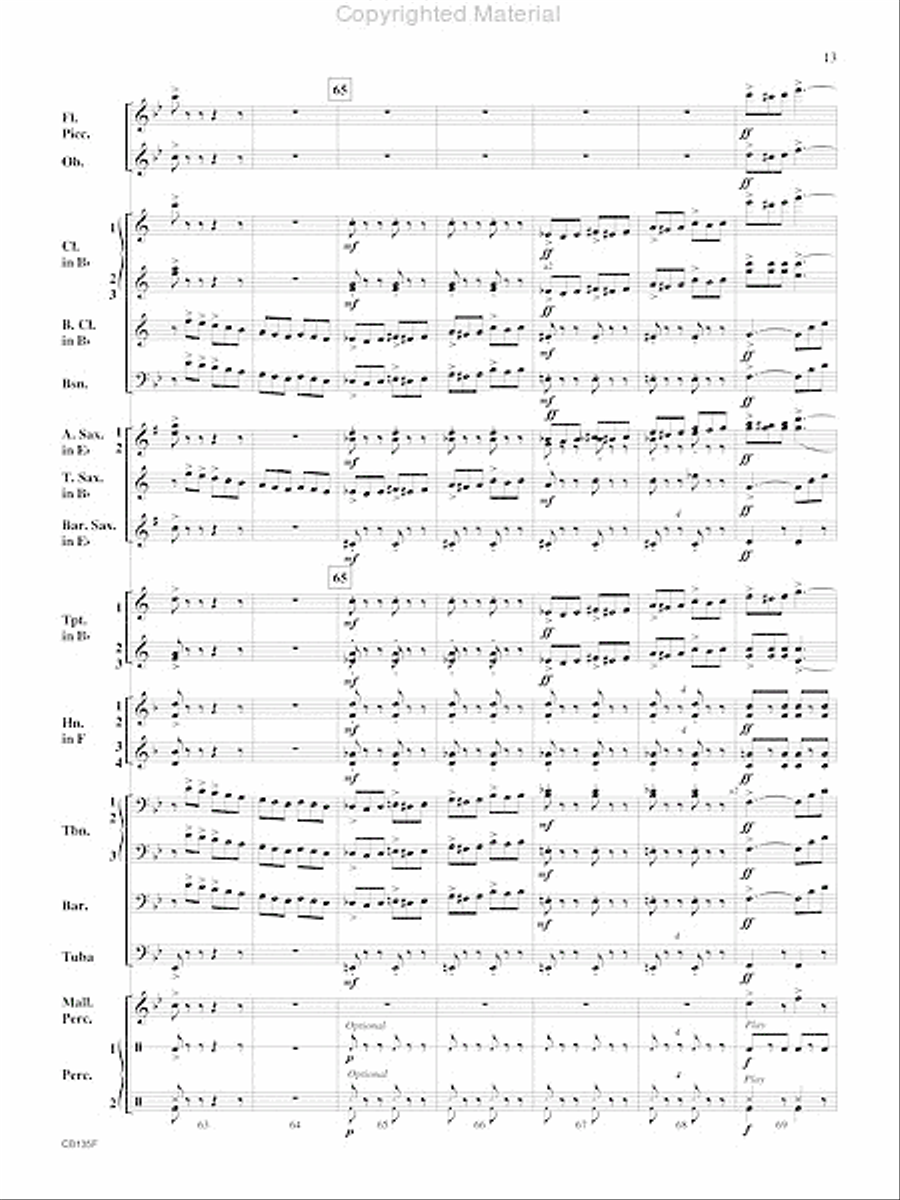 The President's March Concert Band scores gallery preview page 14