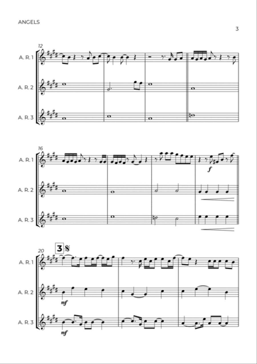 Angels Alto Recorder scores gallery preview page 3