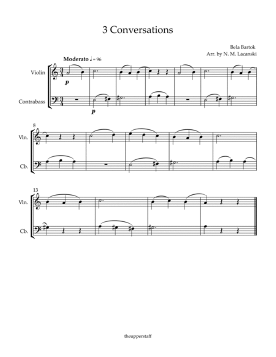 3 Conversations 3 Conversations Bass Voice scores gallery preview page 2