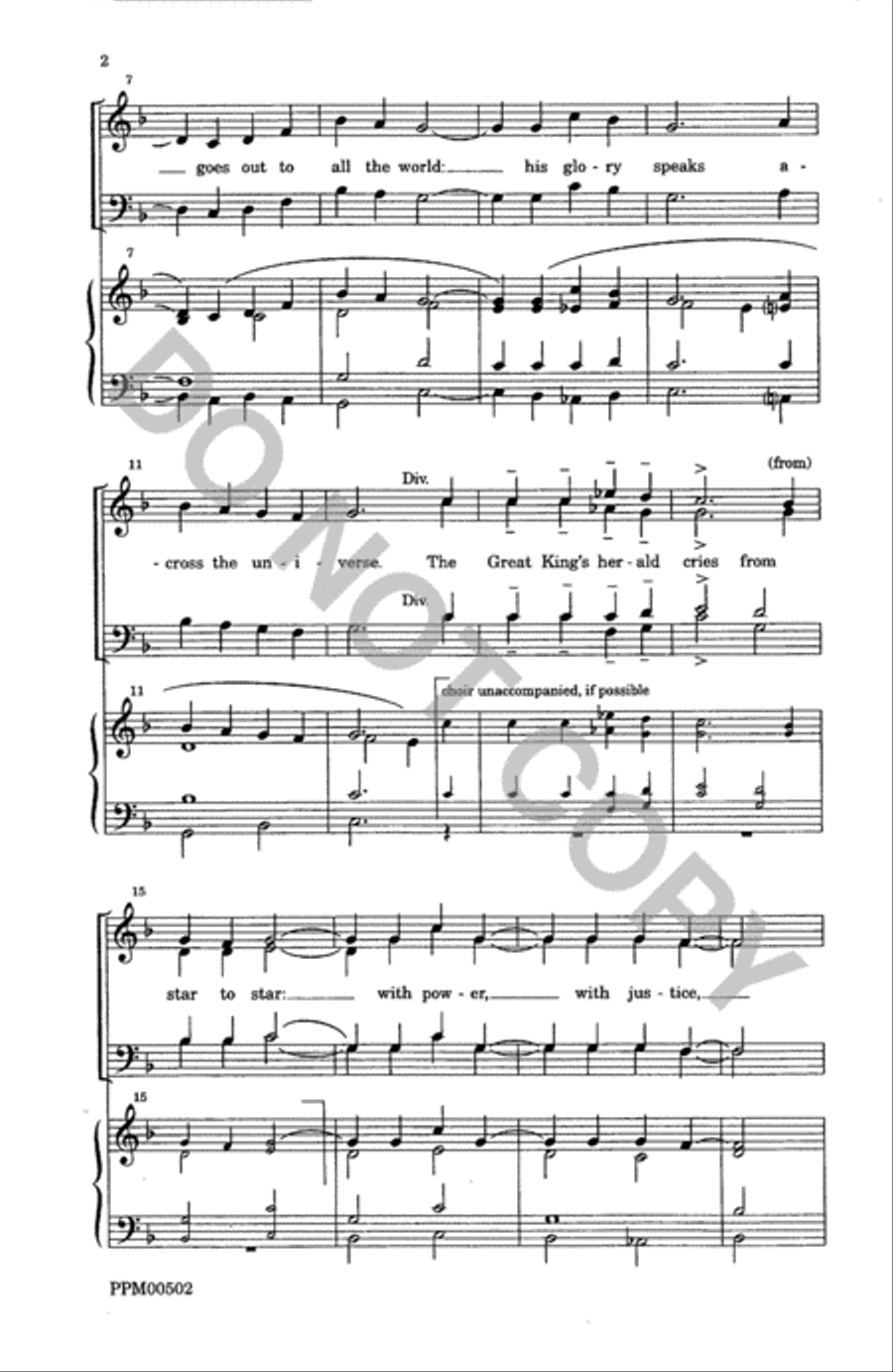 The Voice of God Goes Out 4-Part scores gallery preview page 3