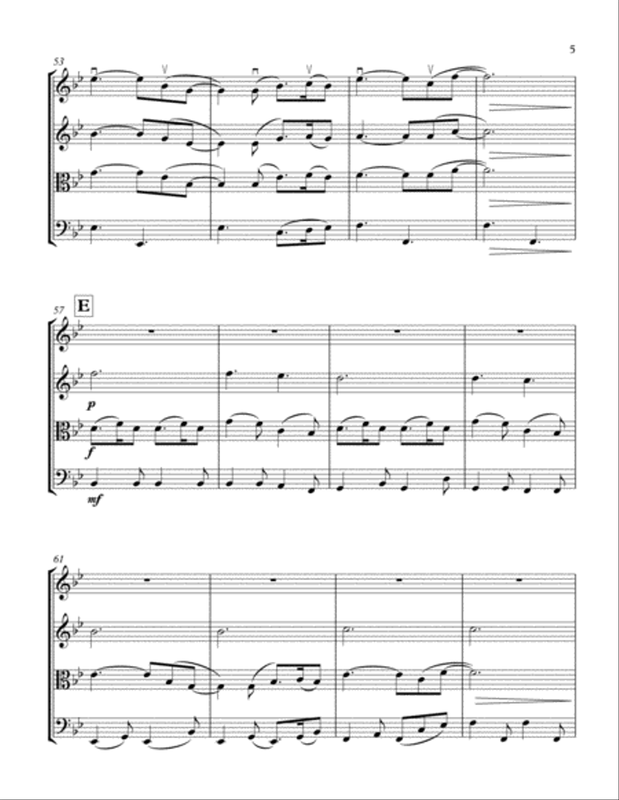 A Thousand Years A Thousand Years String Quartet scores gallery preview page 5