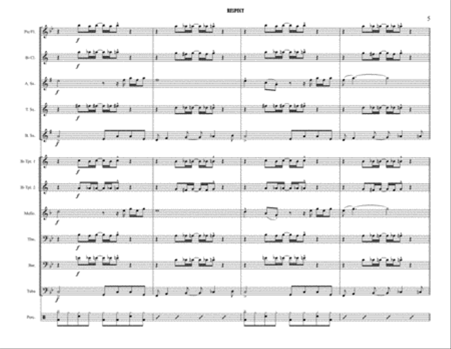 Respect Marching Band scores gallery preview page 5