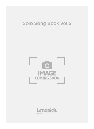 Book cover for Solo Song Book Vol.5