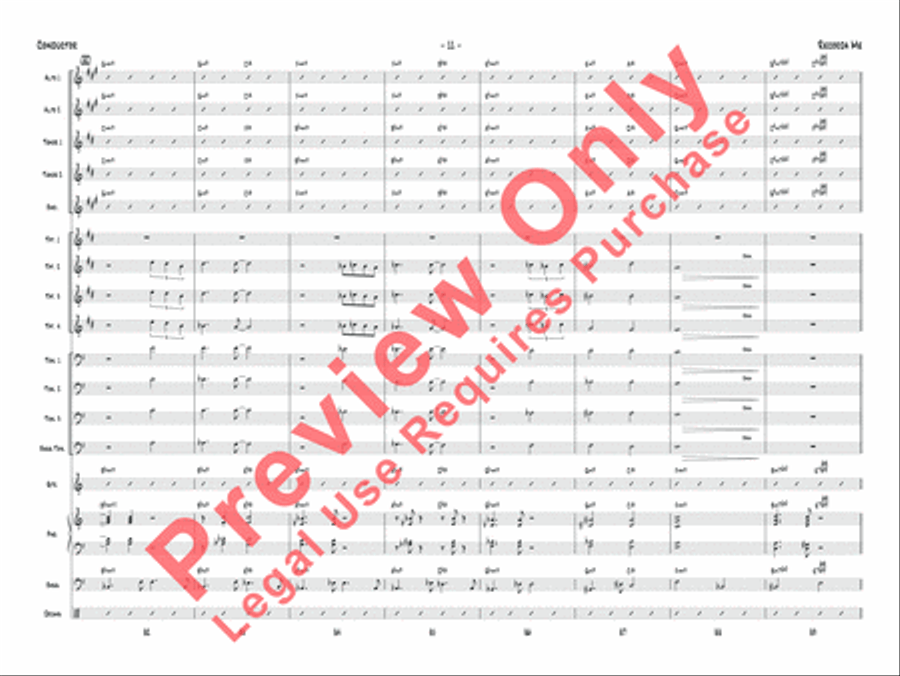 Recorda me Recorda me Jazz Ensemble scores gallery preview page 12