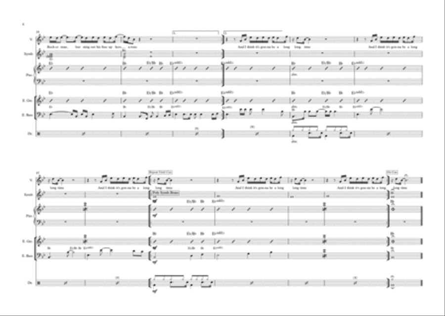 Rocket Man (I Think It's Gonna Be A Long Long Time) Bass Voice scores gallery preview page 4