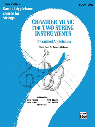 Book cover for Chamber Music for Two String Instruments, Book 1