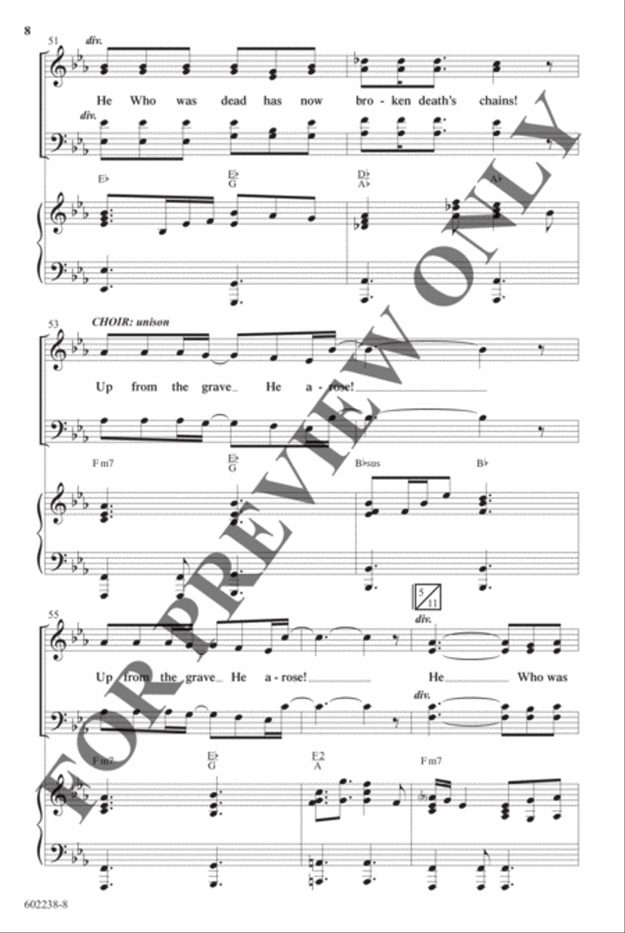 He Who Was Dead - Anthem He Who Was Dead - Anthem Choir scores gallery preview page 8