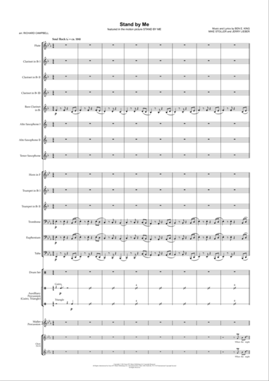 Stand By Me Stand By Me Concert Band scores gallery preview page 2