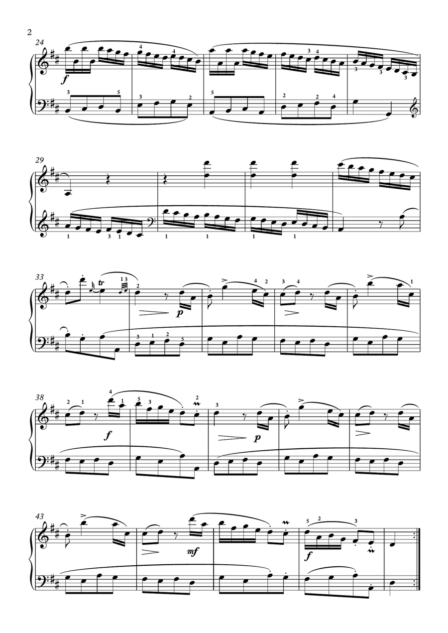Scarlatti-Sonata in B-minor L.263 K.377(piano) Piano Solo scores gallery preview page 3