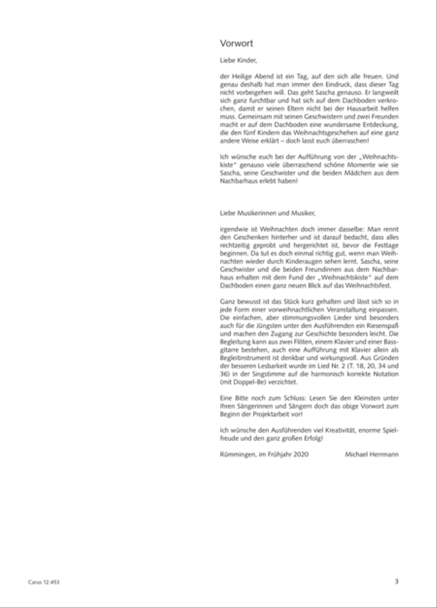 Die Weihnachtskiste. Ein Musical zur Weihnachtszeit Children's Choir scores gallery preview page 4