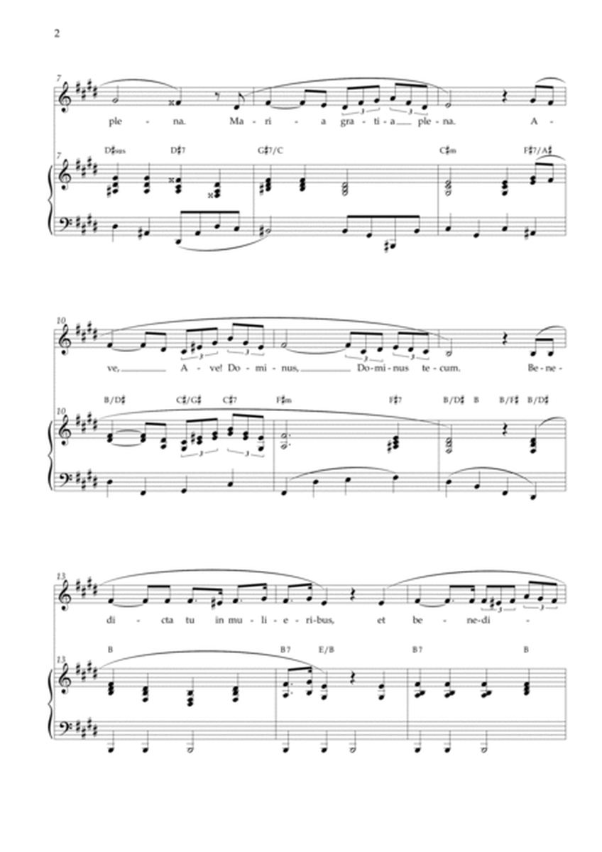 Ave Maria - Schubert E Major Chords image number null