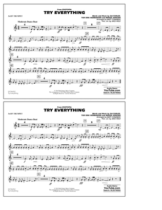 Try Everything (from Zootopia) - 3rd Bb Trumpet