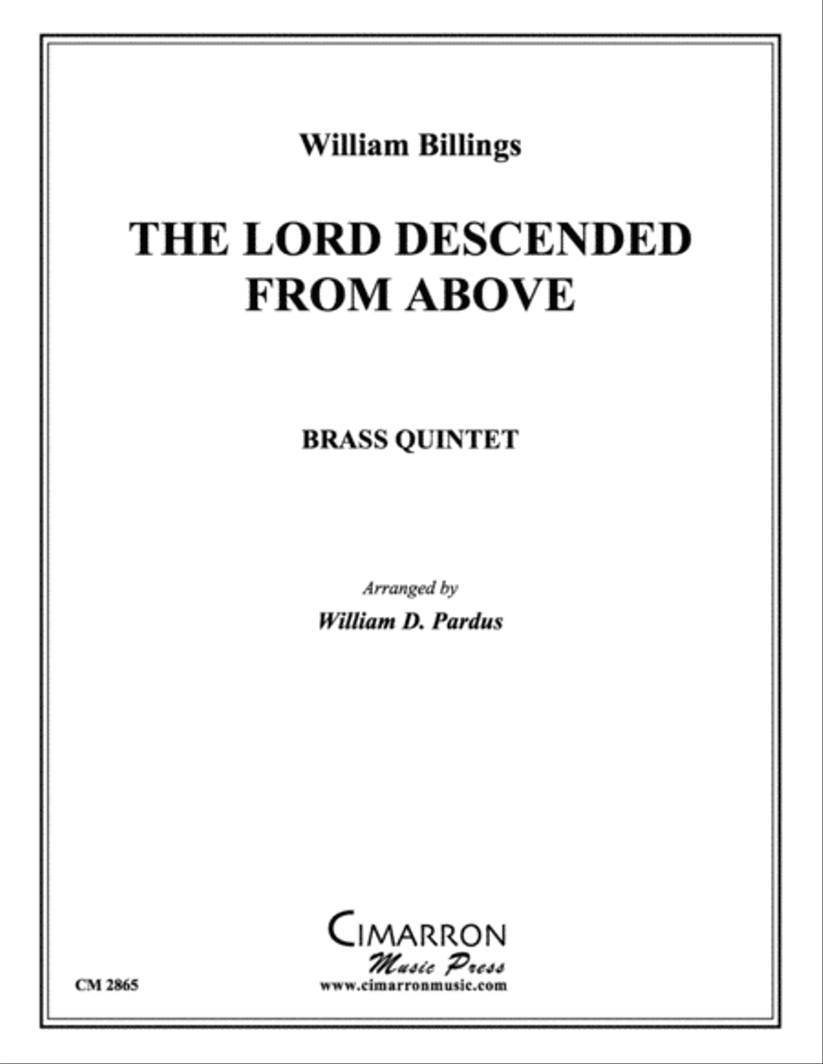 The Lord Descended From Above Brass Quintet scores gallery preview page 1