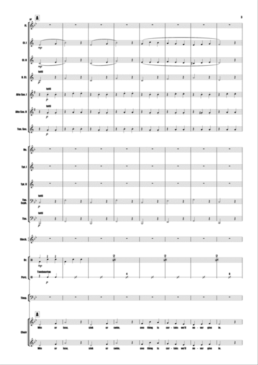 We All Stand Together We All Stand Together Concert Band scores gallery preview page 3