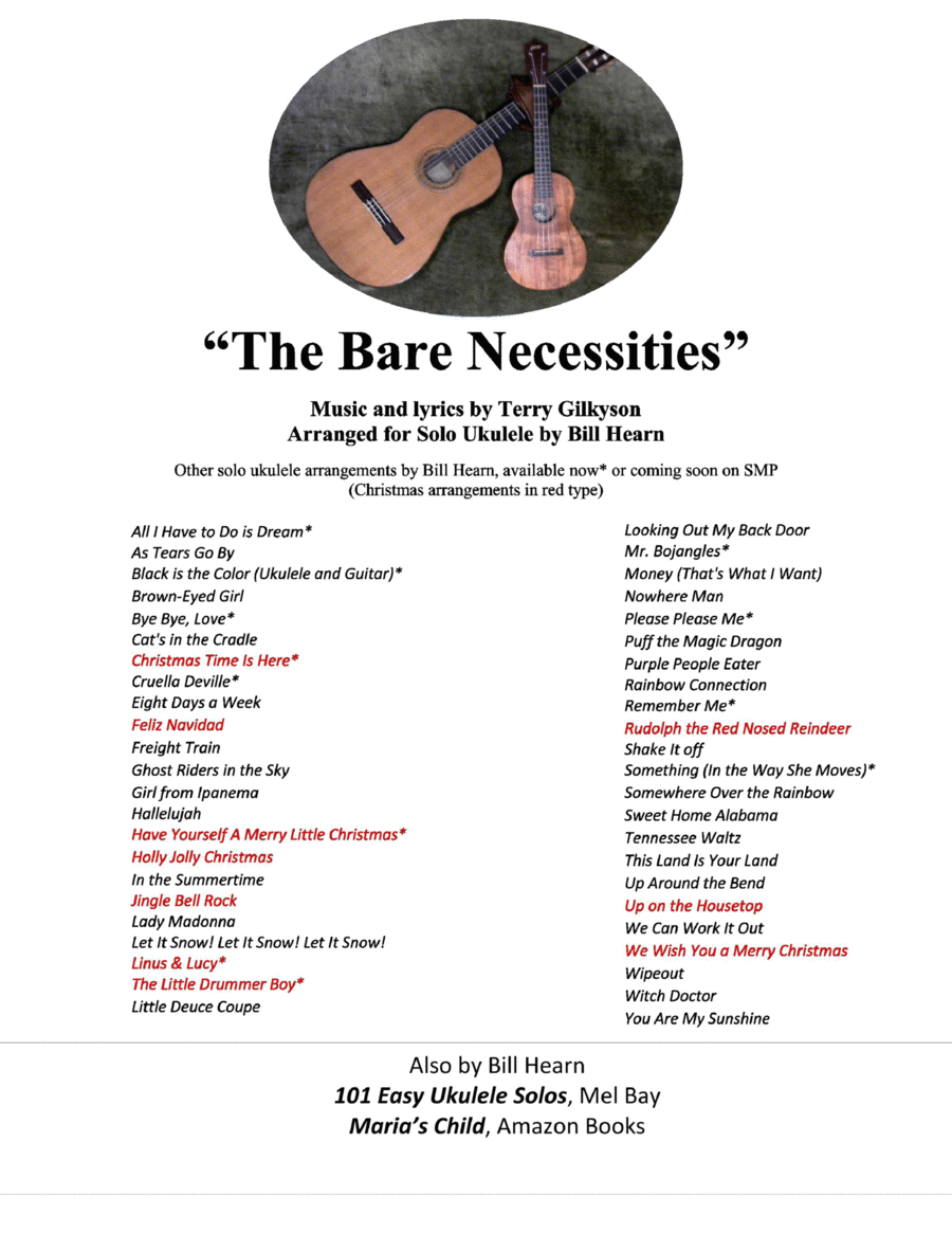 The Bare Necessities Ukulele scores gallery preview page 1