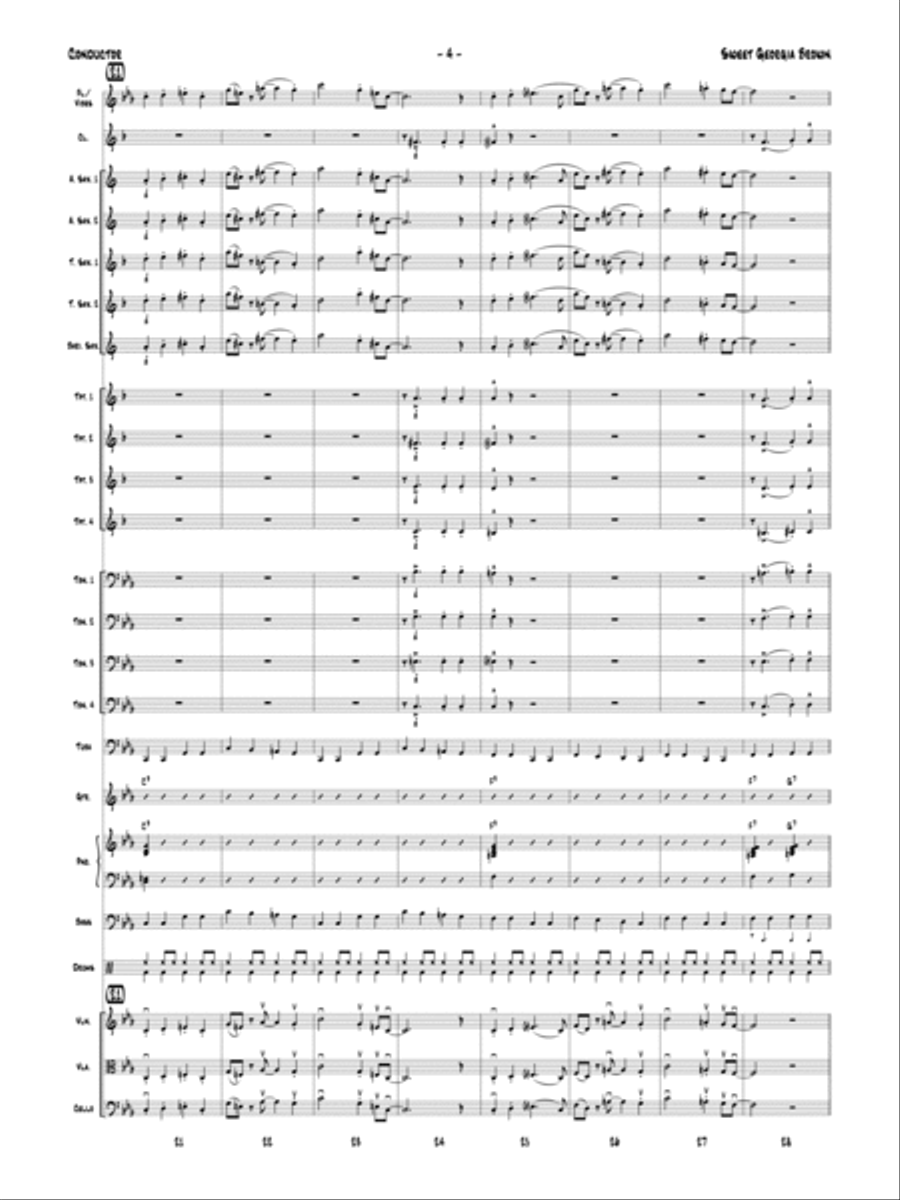 Sweet Georgia Brown: Score