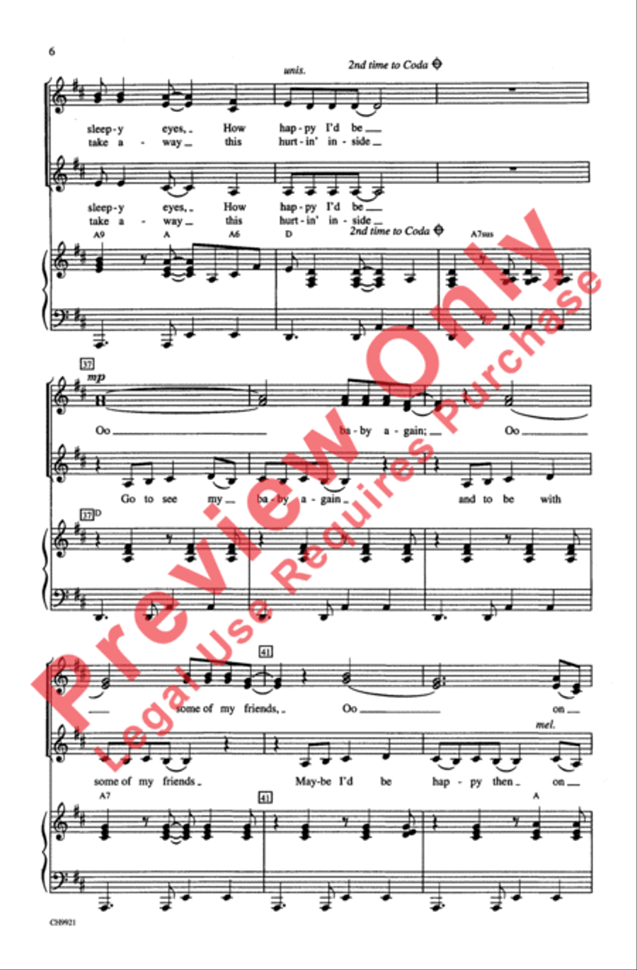 Blue Bayou Women's Choir scores gallery preview page 6
