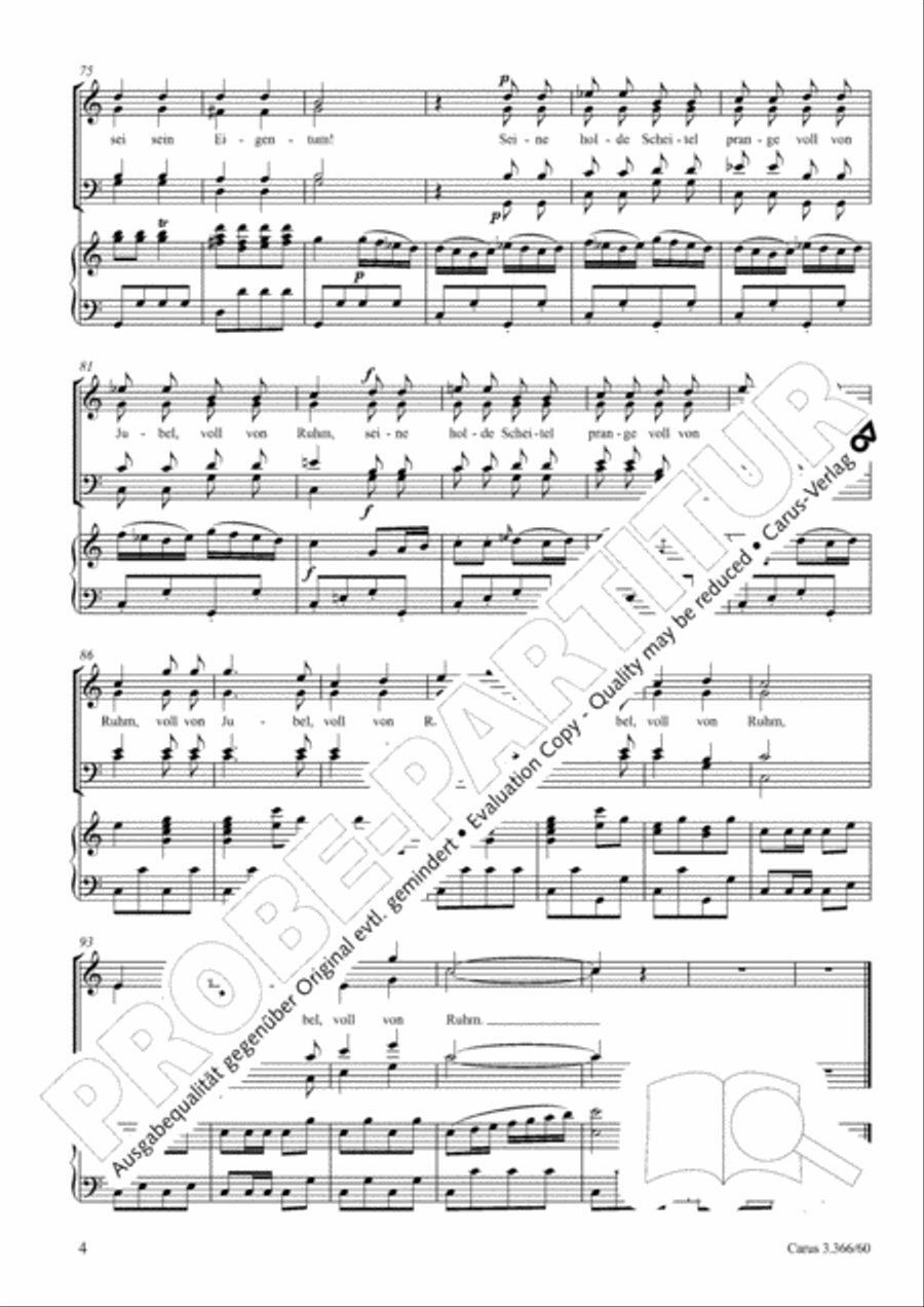 Bassa Selim lebe lange 4-Part scores gallery preview page 5