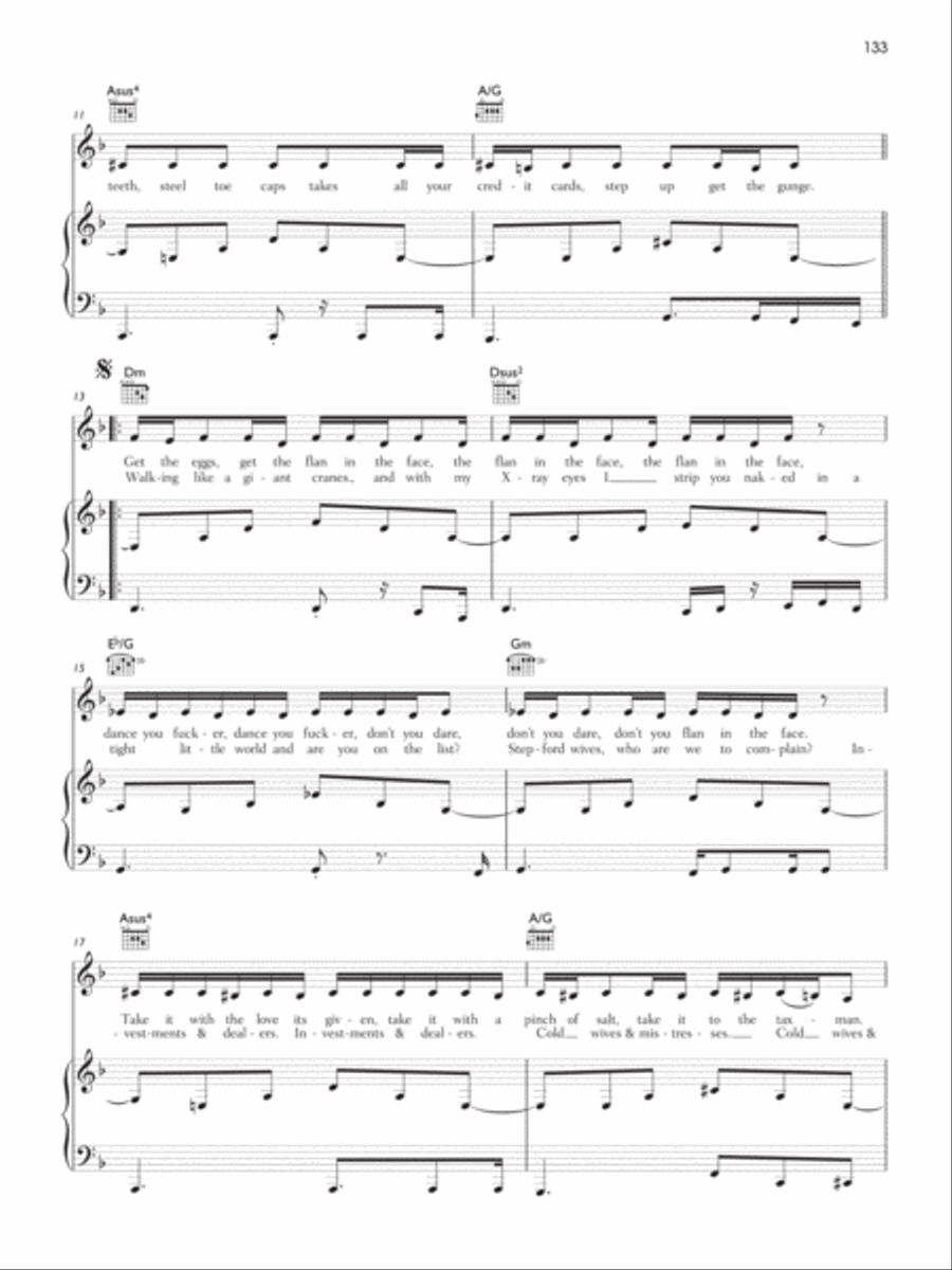 A Wolf at the Door Piano, Vocal, Guitar scores gallery preview page 2