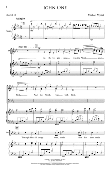 John One (SATB) image number null