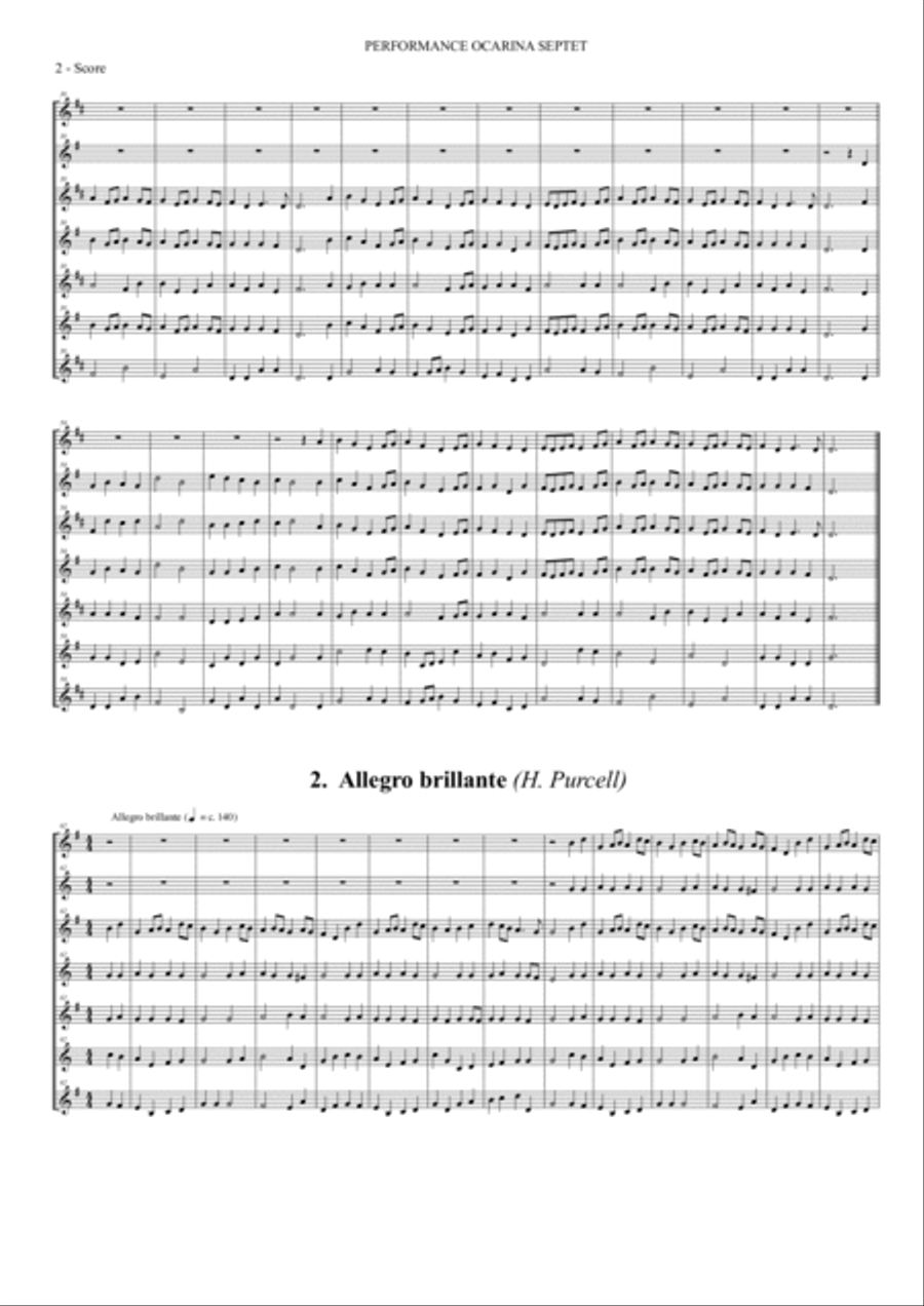 Performance Ocarina Septet Small Ensemble scores gallery preview page 4