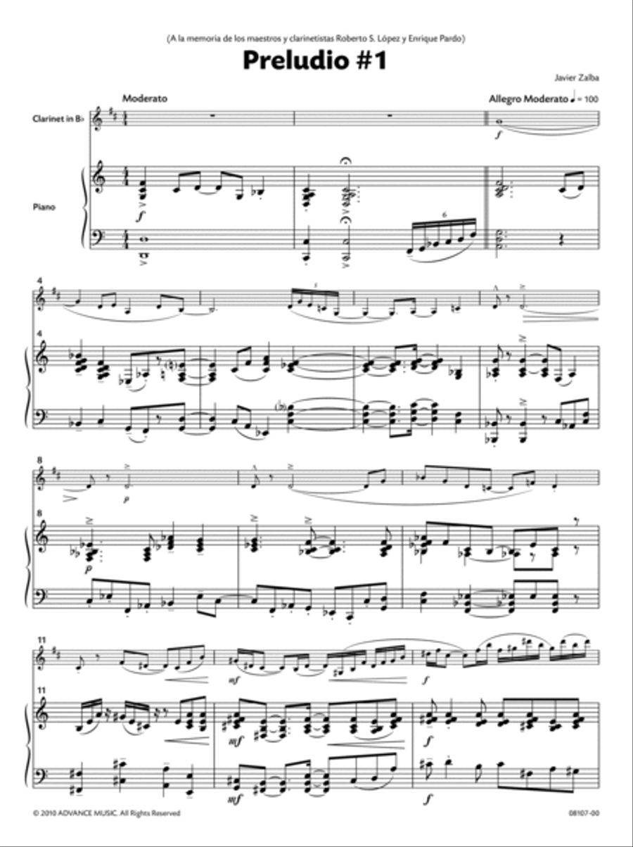 Preludio #1 Small Ensemble scores gallery preview page 2