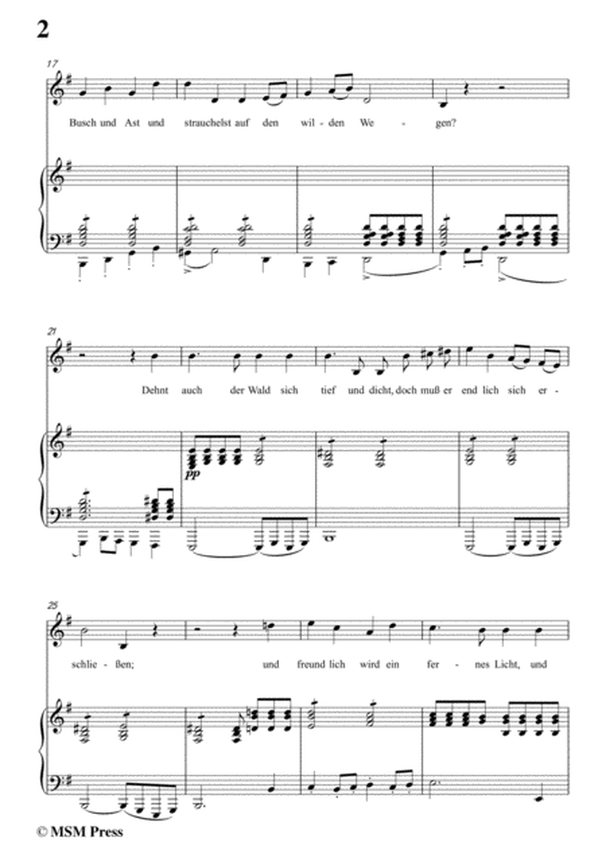 Schubert-Auf der Bruck,Op.93 No.2,in G Major,for Voice&Piano image number null